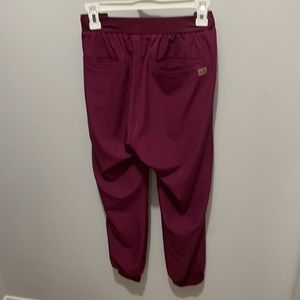Burgundy scrub set